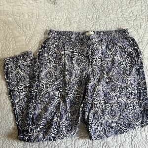 Fat face blue print joggers size 8